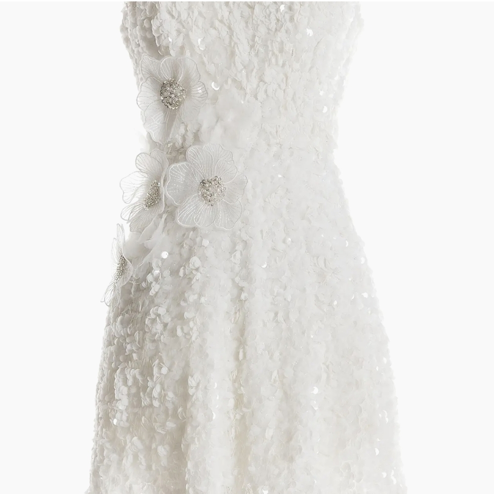 Dress the Population White Floral Kids Dress